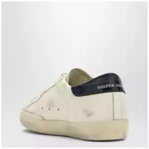 Golden Goose Super-star beige/blue low Sneakers
