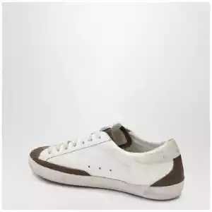Golden Goose Super-Star sneakers in white/brown/denim blue/cream