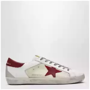 Golden Goose Super-Star sneakers in beige/white/red