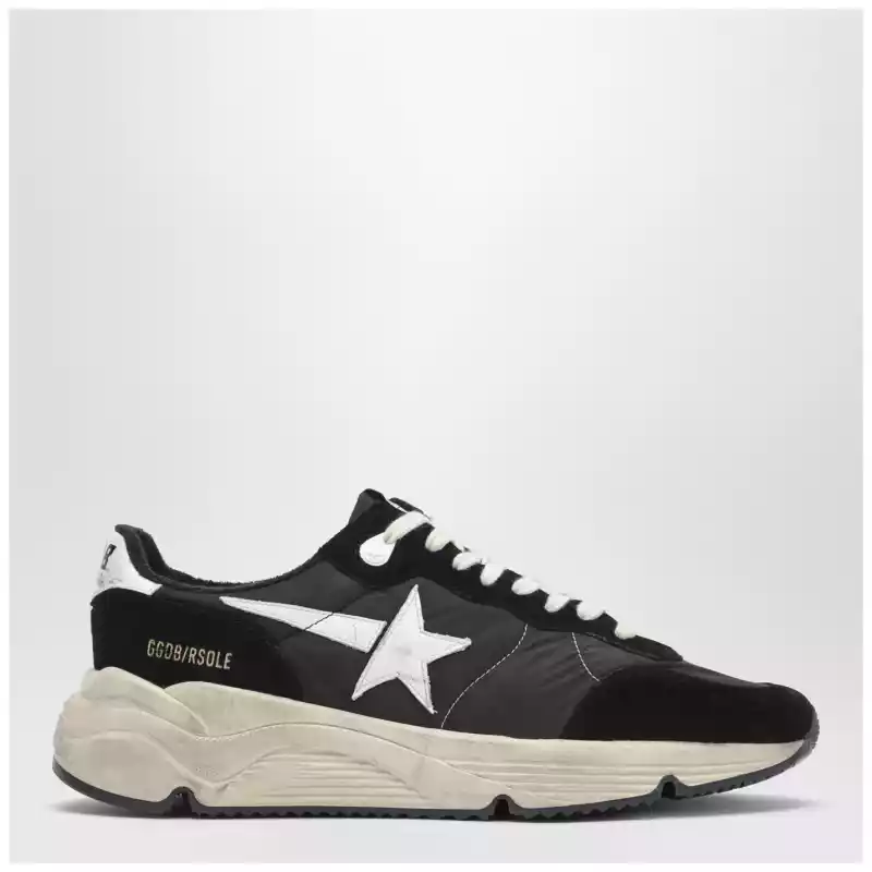 Golden Goose Running Sole Sneakers black/white