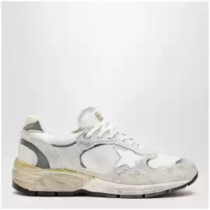 Golden Goose Dad-Star trainers in suede and white/silver mesh