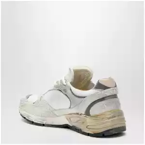 Golden Goose Dad-Star trainers in suede and white/silver mesh