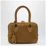 Golden Goose Vita Bag in camel suede