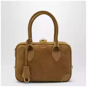 Golden Goose Vita Bag in camel suede