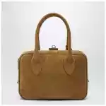 Golden Goose Vita Bag in camel suede