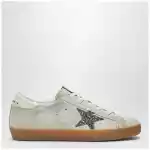 Golden Goose Super-Star sneakers in pearl with glitter star