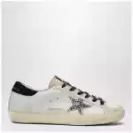 Golden Goose Super-Star sneakers in white with animal-print star