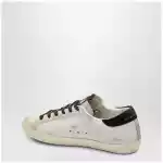Golden Goose Super-Star sneakers in white with animal-print star