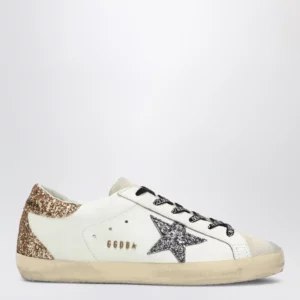 Golden Goose White/silver/gold Super-Star Sneakers