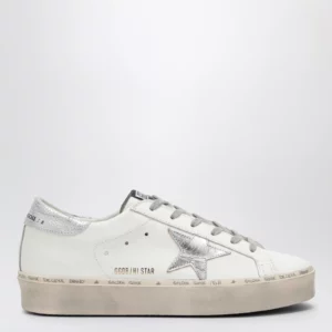 Golden Goose White/silver Hi-Star Sneakers