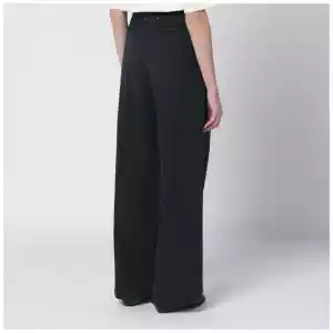 Golden Goose Black wide-leg cotton trousers