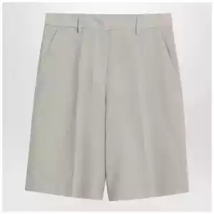 Golden Goose Beige mélange wool-blend bermuda