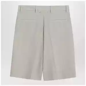 Golden Goose Beige mélange wool-blend bermuda