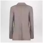 Max Mara Double-breasted cashmere jacket in dove color