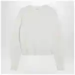 Max Mara Ivory sweater in stretch cashmere knit