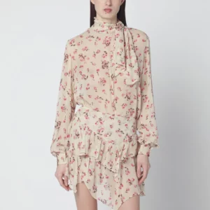 ISABEL MARANT Étoile Beige blouse with floral print