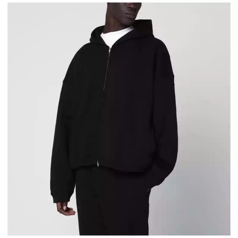 Represent Black zip-up hoodie