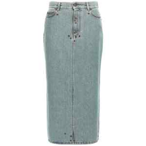 Moschino Rivets Denim Skirt