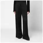 Jil Sander Black satin palazzo pants