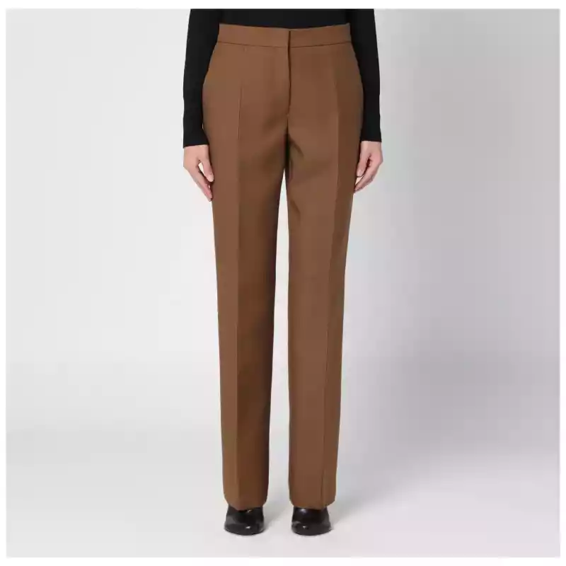 Jil Sander Brown wool trousers