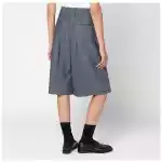 Jil Sander Bermuda in lana dark sky