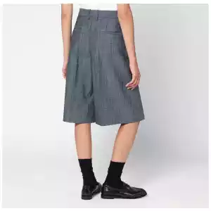 Jil Sander Bermuda in lana dark sky