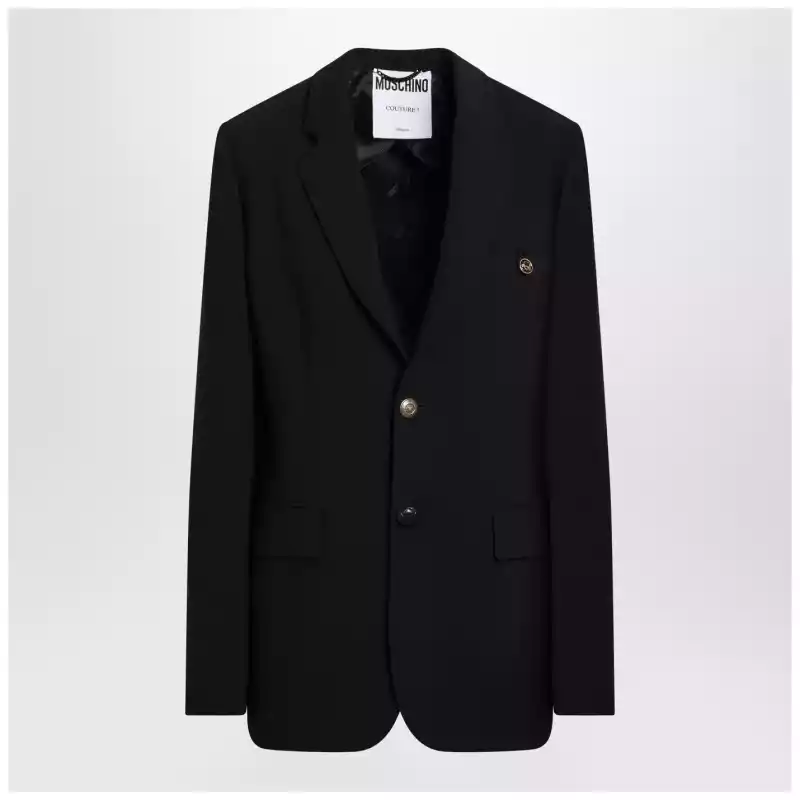 Moschino Black single-breasted jacket