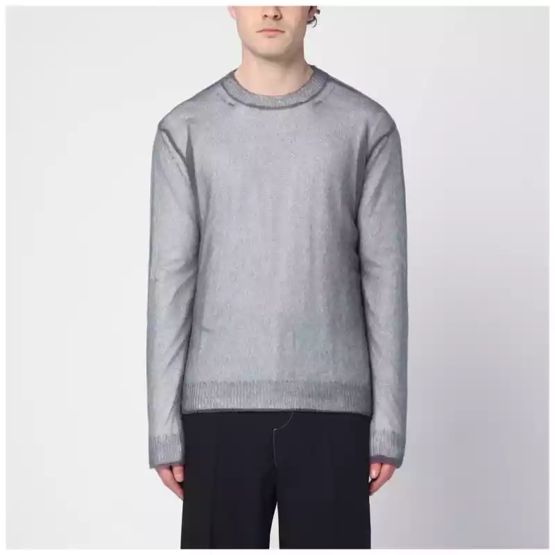 Jil Sander Grey jumper with layered design