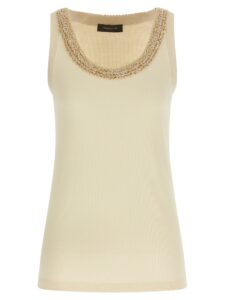 Fabiana Filippi Tweed Insert Top