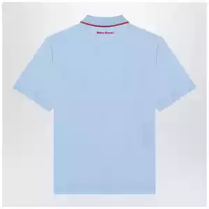 adidas by Wales Bonner Light blue polo shirt with logo
