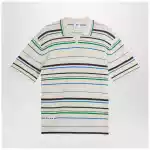 adidas by Wales Bonner White striped polo shirt in cotton blend