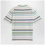 adidas by Wales Bonner White striped polo shirt in cotton blend