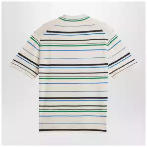 adidas by Wales Bonner White striped polo shirt in cotton blend