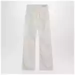 Calvin Klein Relaxed Flared beige jeans in linen blend