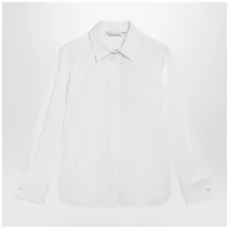 KNUTCO_T_MAXM-001.x Max Mara White cotton shirt with logo