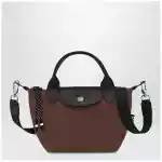 Longchamp XS Le Pliage Energy bag with handle in cacao colour