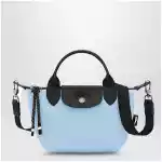 Longchamp XS Le Pliage Energy bag with handle in recycled canvas in Sky blue