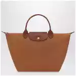 Longchamp Le Pliage Original M bag Cognac