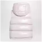 Moncler Niverolle short down vest in nylon, pink