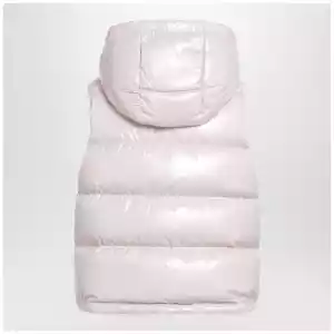 Moncler Niverolle short down vest in nylon, pink