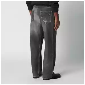 Our Legacy Black jeans with Aurora print