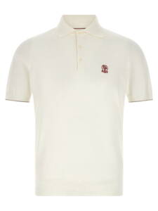 Brunello Cucinelli Logo Embroidery Polo Shirt