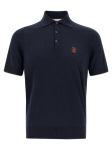 Brunello Cucinelli Logo Embroidery Polo Shirt