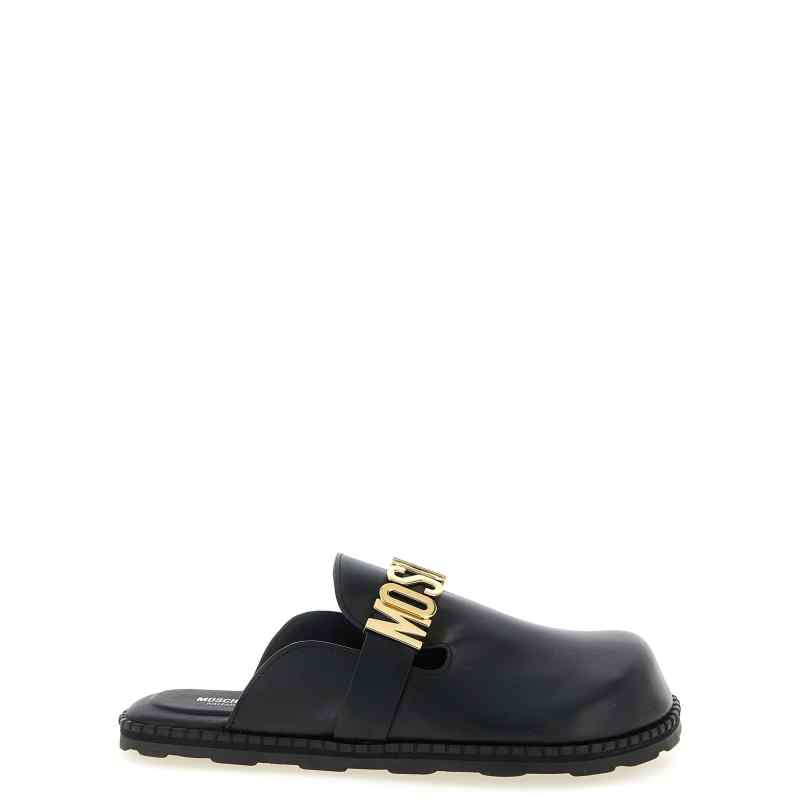 Moschino Leather Sabots