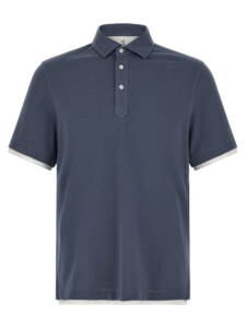 Brunello Cucinelli Double Layer Polo Shirt