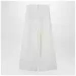 Brunello Cucinelli Ecru sartorial wrap trousers