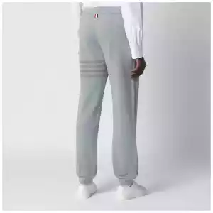 Thom Browne Grey cotton jogging trousers