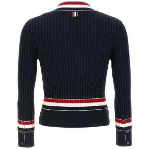 Thom Browne Rwb Intarsia Sweater