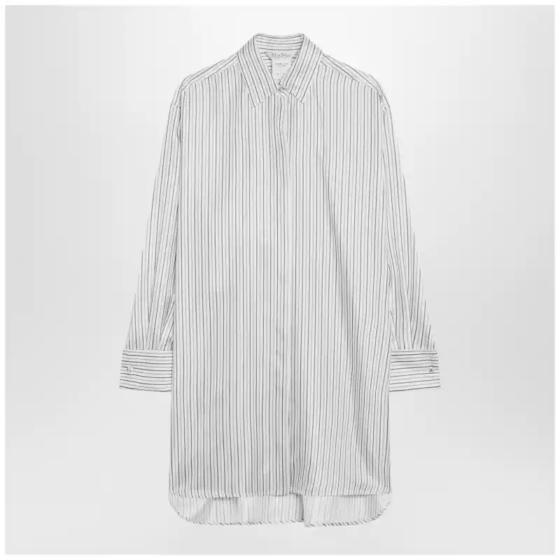 Max Mara Oversized striped silk shirt