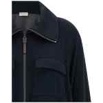 Brunello Cucinelli Shiny Zipper Pull Sweatshirt